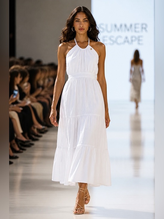 GAP Dresses & Skirts - GAP White Halter-Tie Maxi Dress